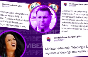 Czarnek spotkał się z Młodzieżowym Forum LGBT+, aby zwyzywać LGBT...