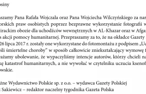 Gazeta Polska przeprasza dziennikarzy