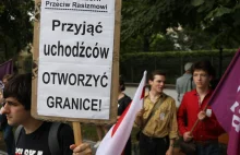 Protest przed KPRM ws. uchodźców w Usnarzu Górnym. "Wielkie państwo boi...