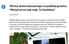 Żydowska gazeta dla Polaków (gazeta.pl) żali się na płot na polskiej granicy