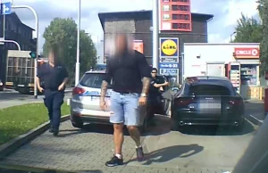 Agresor w Audi groził innemu kierowcy. Nie wystraszył się policji