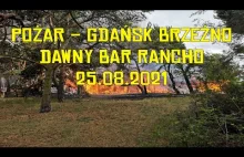 Pożar - Gdańsk Brzeźno, Bar Rancho, 25.08.2021