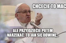 Hipokryzja w kościele, nawet papież czuje odrazę