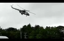 Helikopter meksykańskiej marynarki ląduje awaryjnie