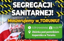 Przyjdź na marsz "STOP SEGREGACJI SANITARNEJ" w Toruniu! 5 września godz. 14