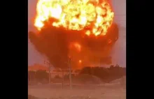 OGROMNY wybuch w pobliżu kazachskiego obiektu wojskowego na granicy krygiskiej