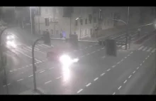 Zderzenie motocyklisty z samochodem w Ełku.