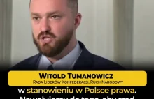 Witold Tumanowicz w Sejmie ujawnia skandal ostatnich dni:
