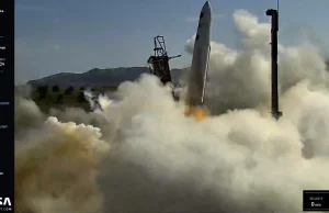 Dziwny, boczny start rakiety Rocket 3 od Astra
