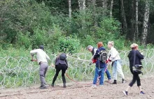 Zatrzymano 13 osób niszczących zabezpieczenia na granicy z Białorusią