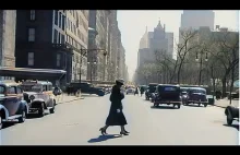 Dzień w Nowym Yorku w 1930's w kolrze [60fps, Remastered] w/added sound