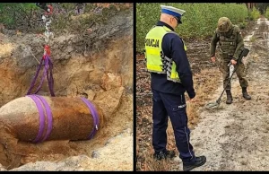 Grzybiarz znalazł ćwierćtonową bombę z czasów II wojny światowej!