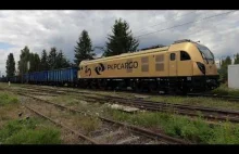 ET25-001 Dragon - Złoty pociąg PKP CARGO S.A. - wjeżdża w stację Lublin Tatary