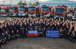 Strażacy wracający z Grecji już w Polsce.