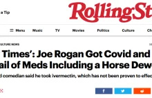 Rolling Stone 'Horse Dewormer' Hit-Piece Debunked After Hospital Says No...