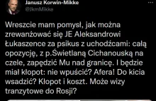 Korwin: zapędzić Cichanouską pod granicę polsko-białoruską!