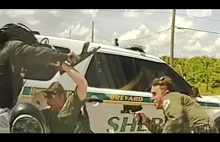 USA, nagły atak z zaskoczenia z bronią ciężką na policjantów na Florydzie