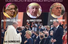 Hierarchowie, którzy wspierali p-------w, uczestniczyli w beatyf. wyszyńskiego