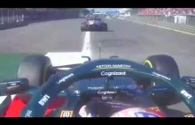 Kubica vs Vettel - tego w telewizji nie pokazali.
