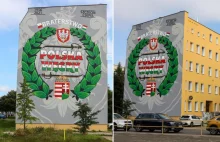 Polsko-węgierski mural na Pomorzanach w Szczecinie podzielił mieszkańców....