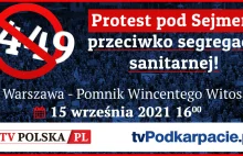 NA ŻYWO! Protest pod Sejmem. “Stop segregacji sanitarnej!” (VIDEO