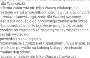 Realia polskiej edukacji koronawirus jestem uczniem