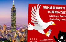Tajwan dziękuje Polsce za szczepionki i promuje polskie produkty