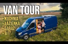 VAN TOUR - własnoręcznie zbudowany kampervan łazienka, kuchnia Mercedes Sprinter