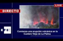 Wybuch wulkanu na La Palma na żywo