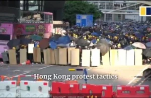 HONG KONG PROTEST WITH INGENIOUS THINGS.