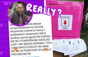 Szkoła zabroniła darmowych podpasek. Wg dyrektora to "wspieranie ideologii LGBT"