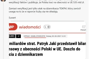 Wirtualna Polska powiela kłamstwa z antyunijnego raportu polityków PiSu