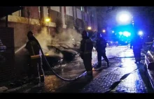 Ktoś podpalił auta w Warszawie