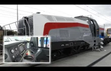 Pierwsza w Europie polska lokomotywa wodorowa -zobacz kabinę maszynisty.