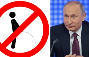 "Zakaz sikania w kierunku Rosji". Niecodzienny znak na granicy