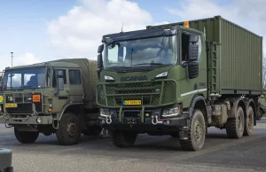 Wojskowe ciężarówki za wysokie na drogi Niderlandów o 2 cm...