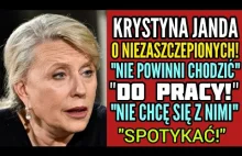 KRYSTYNA JANDA POPIERA WPROWADZENIE OBOSTRZEŃ DZIELĄCYCH SPOŁECZEŃSTWO!