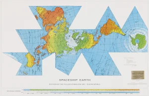 Mapa Dymaxion lub mapa Fullera.