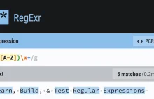 RegEx - Strona do nauki, testowania, budowania wyrażeń regularnych.