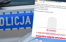 Alarm bombowy we Wrocławiu. Władze uczelni odwołały zajęcia