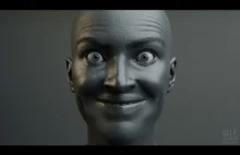 Niesamowite CGI twarzy