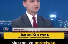 Jakub Kulesza w debacie TVP w 2 minuty punktuje POPiS.