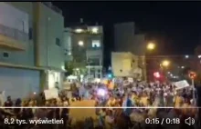 Izrael. Protestują zaszczepieni na covid19 "antyszczepionkowcy".