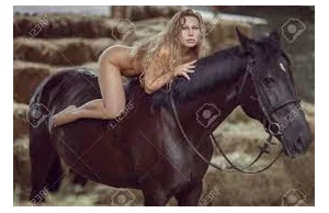Kobieta czuje sie koniem