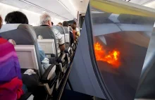 Chwile grozy na pokładzie samolotu. "Ogień! Pali się!"