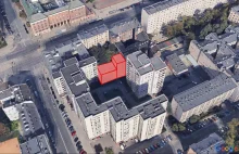 Warszawa: dopychanie kolejnego bloku między inne bloki, zamiast podwórka