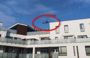 Policyjny helikopter krążył nisko nad blokami. Poszukiwał 21-latka