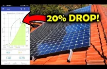 EEVblog: Jak mały cień może zmniejszyć wydajność instalacji PV o ~20%