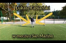 Łukasz Fabiański w meczu z San Marino