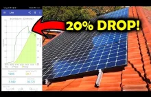 How a SMALL SHADOW can drop Solar Power Output by 20%!
